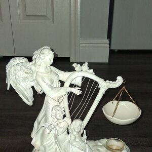 White Angel Harp Sculpture Wax Warmer - Yankee Candle